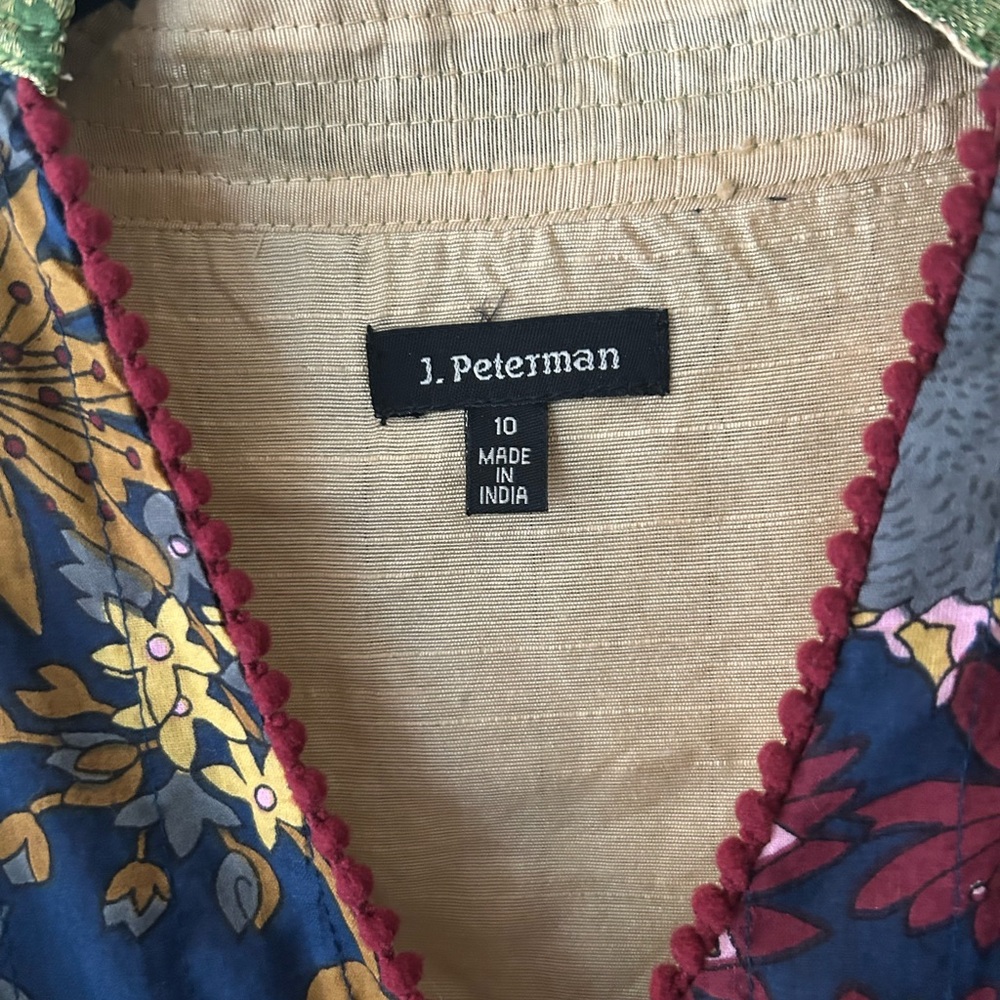 VINTAGE J PETERMAN BATIK DRESS , COTTON BATIK DRESS - Picture 12 of 15